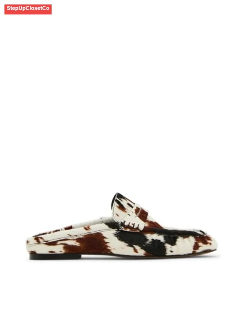 Suede Round Toe Slip-On Loafer with 1-Inch Heel